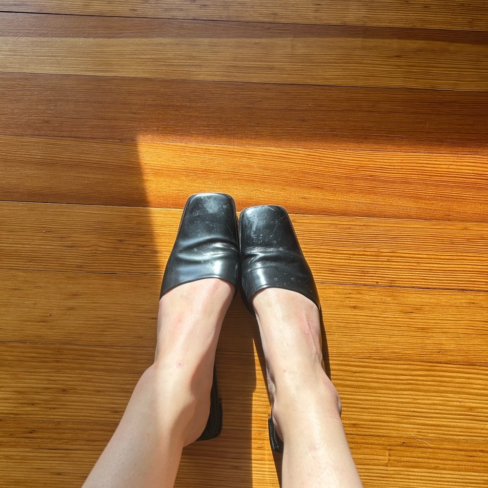 Vintage Calvin Klein Leather Slides